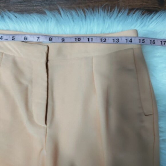 H&M High-Waisted slim fit Peach Trousers With Front Slits - Picture 8 of 11